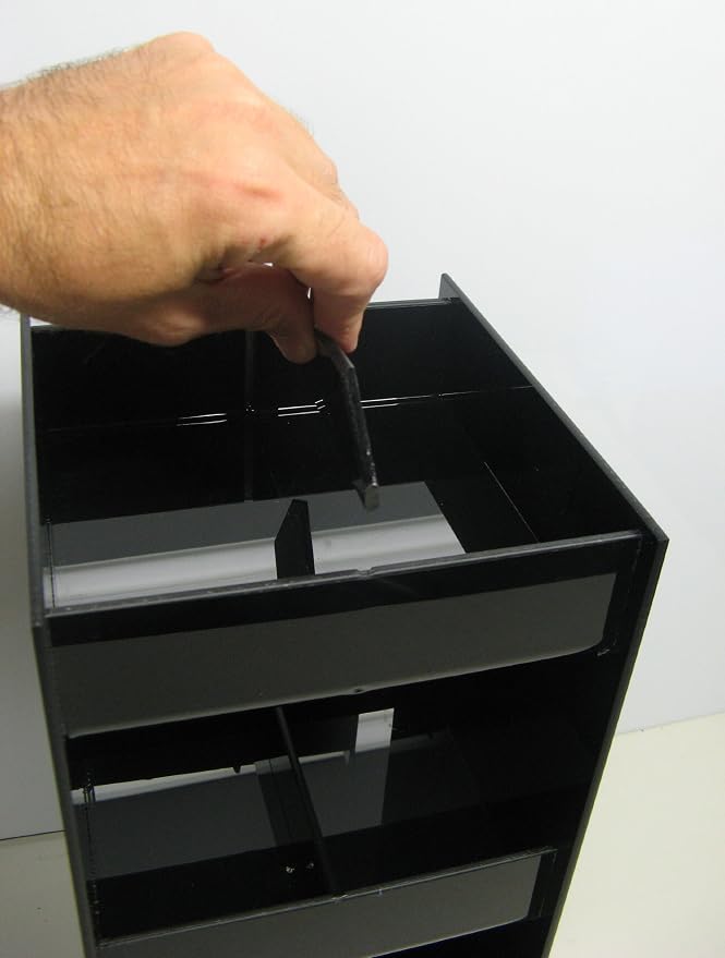 RCS Plastics Coffee Condiment Organizer and Lid Dispenser or Caddy (3008) | For Condiment Packets - Image 3