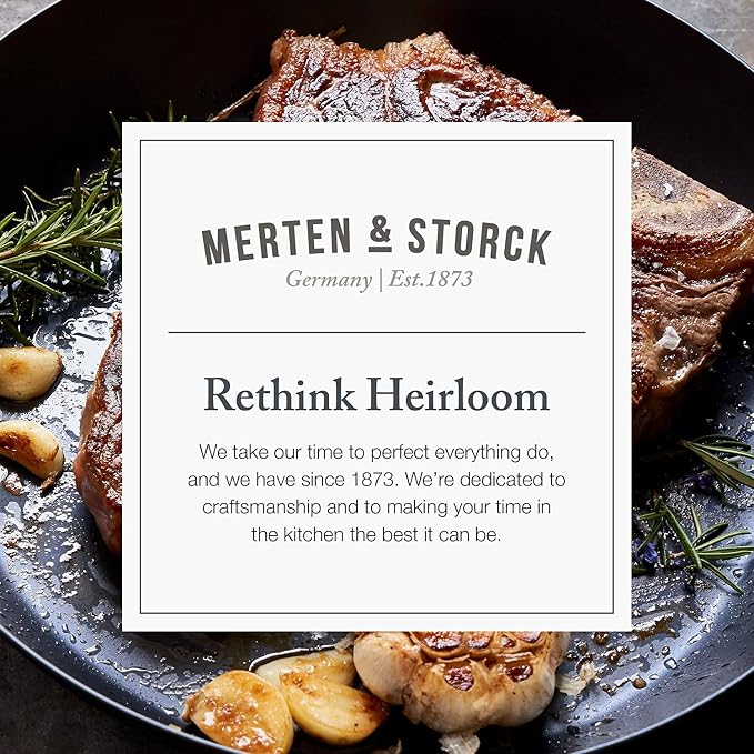 Merten & Storck Carbon Steel 12" & 8" Frying Pans Skillets Bundle, Pre-Seasoned Cast Iron, Lightweight Durable Easy Clean Indoor Outdoor Cooking - Image 7