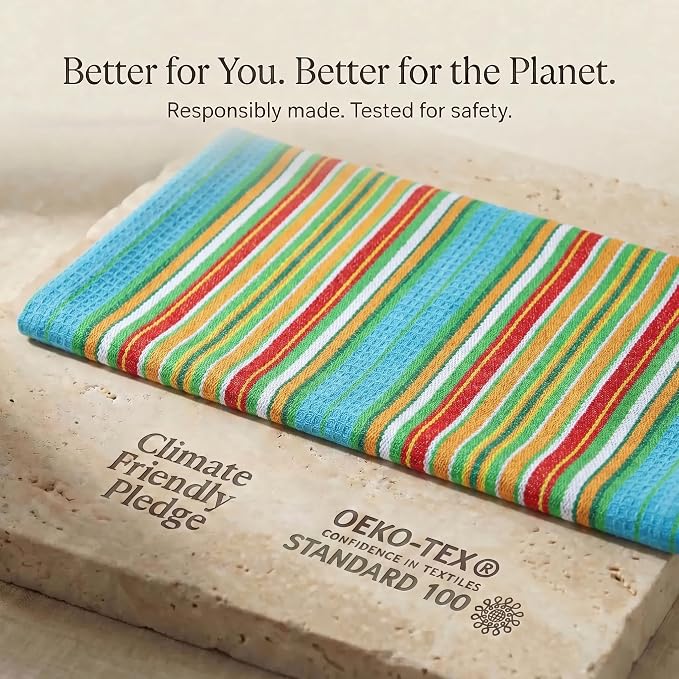 Urban Villa Kitchen Towels Cotton Dish Towels 20”x30” (Set of 8) Multi - Image 9