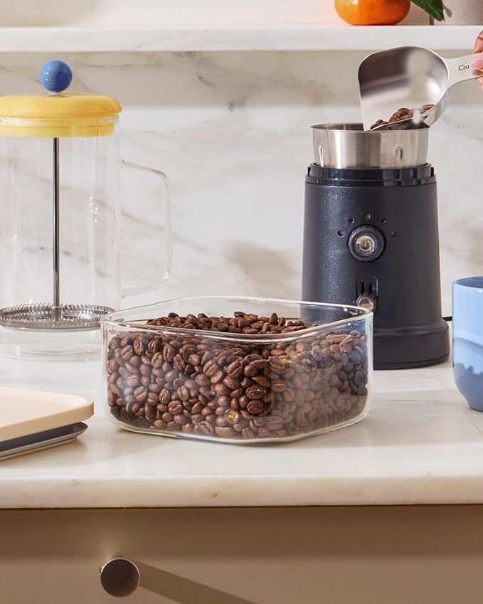 Caraway 1 qt Glass Airtight Food Storage Containers with Lids | Non-Toxic, Stackable, Space-Saving Airtight Containers for Pantry, Dry Goods, 6 Pack, Perracotta - Image 7
