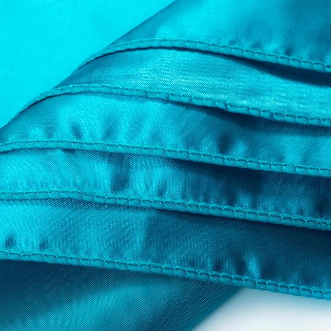 MDS® Pack of 100 Satin Napkins 12 x 12 Inch, Soft Silky Reusable Cloth Dinner Table Napkins for Wedding Décor, Reception, Birthday, Parties, Banquets, Catering, Restaurants & Hotel - Teal - Image 6