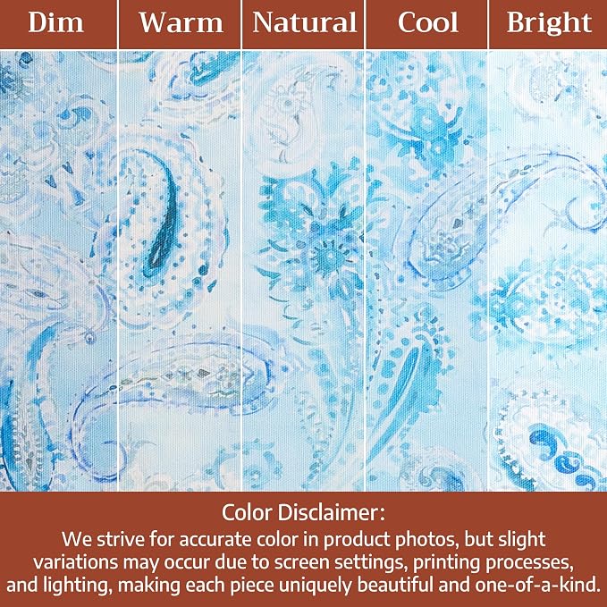 Maison d' Hermine Cloth Napkins Set of 4 100% Combed Cotton (20" x 20") | Everyday Square Napkins Cloth Washable Dinner Party Wedding Restaurant Hotel Kitchen Spring Summer - Paisley Blues - Image 9