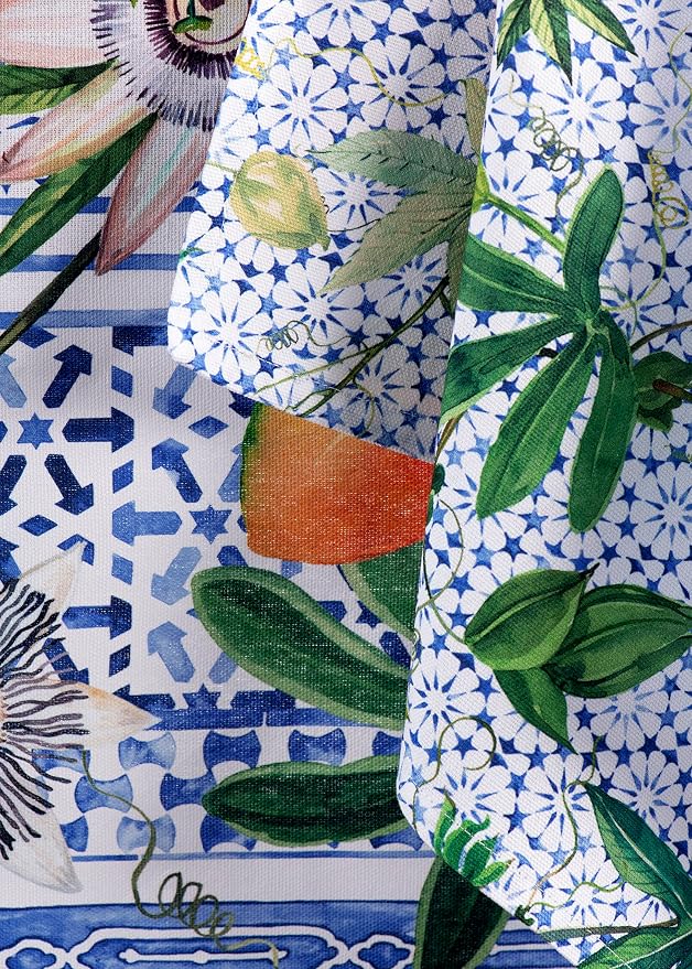 Maison d' Hermine Cloth Napkins Set of 4 Reusable 100% Cotton (20" x 20") | Everyday Square Napkins Cloth Washable Dinner Party Wedding Restaurant Hotel Kitchen Spring Summer - Passiflora - Image 9