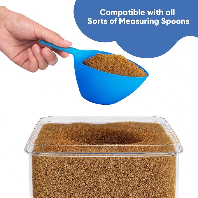 Chef's Path Extra Large Tall Airtight Food Storage Containers, Set of 4, Airtight Food Storage for Flour, Sugar, Rice, Includes Measuring Scoops, Pen, and Labels, 7qt, 220Oz, 6.5L, Transparent - Image 8