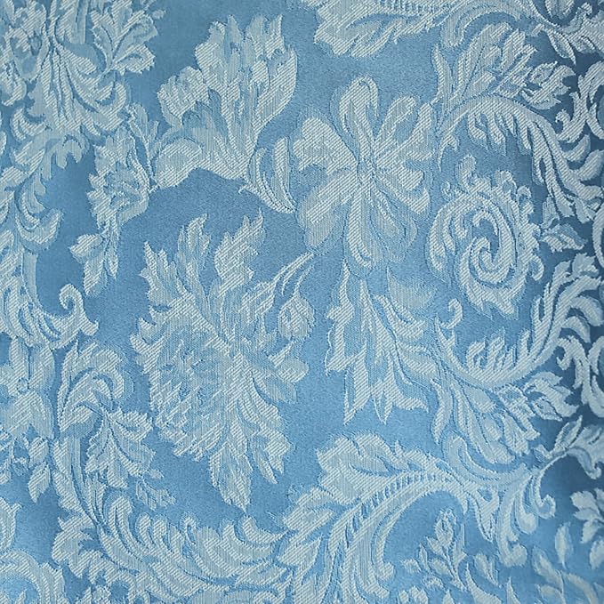 17x17-Inch Square Damask Cloth Napkins, Slate, Set of 24 | Bulk Case of 2 Dozen, Miranda Jacquard, 50% Cotton / 50% Polyester Fabric, Woven Damask Pattern, Soft Hand, Machine Washable - Image 3