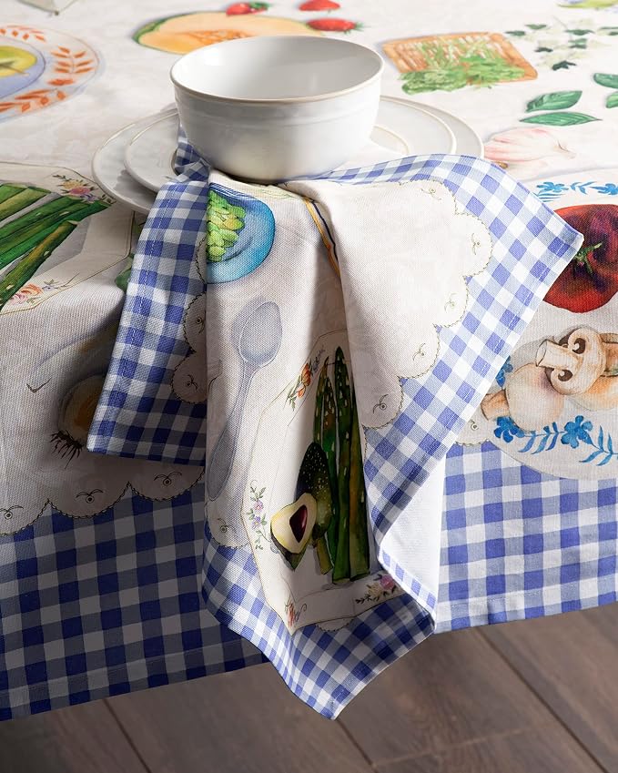Maison d' Hermine Cloth Napkins Set of 4 Reusable 100% Cotton (20" x 20") | Everyday Square Napkins Cloth Washable Dinner Party Wedding Restaurant Hotel Kitchen Spring Summer - Gourmand - Image 8