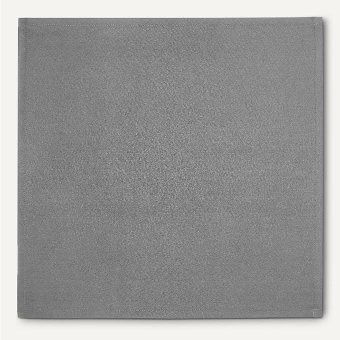 Amazon Basics Reusable Stain and Wrinkle Resistant Cloth Napkins, 17 x 17 inches, Grey, 12 Count (Pack of 4) - Image 5