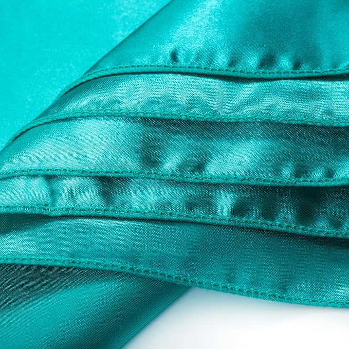 MDS® Pack of 200 Satin Napkins 12 x 12 Inch, Soft Silky Reusable Cloth Dinner Table Napkins for Wedding Décor, Reception, Birthday, Parties, Banquets, Catering, Restaurants & Hotel - Sea Green - Image 6