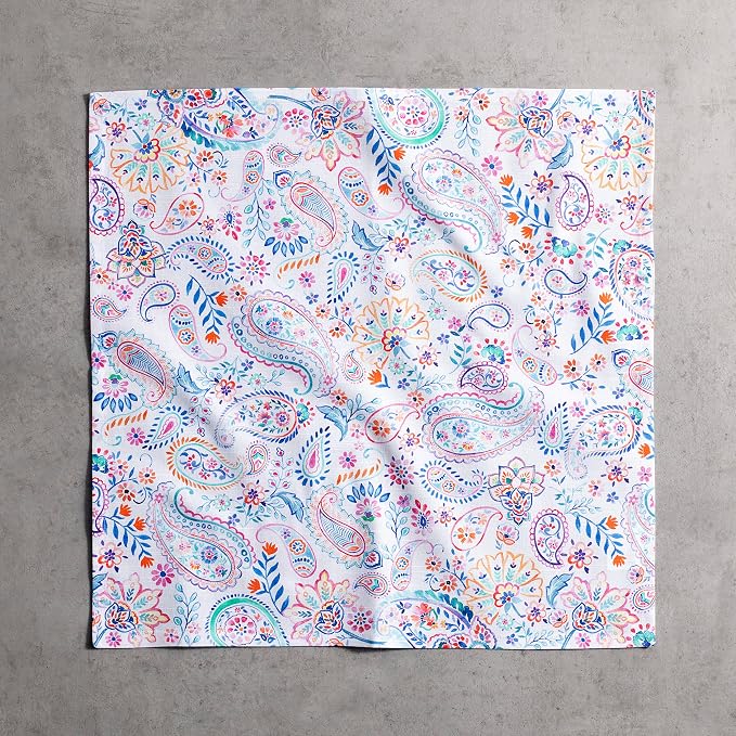 Maison d' Hermine Cloth Napkins Set of 4 Reusable 100% Cotton (20" x 20") | Everyday Square Napkins Cloth Washable Dinner Party Wedding Restaurant Hotel Kitchen Spring Summer - Indian Floral - Image 8
