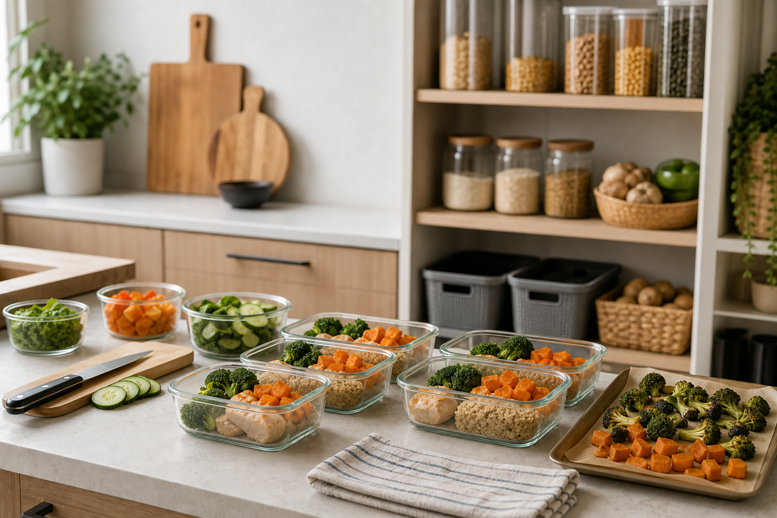 Unbranded orderly inspection setup featuring practical meal-preparation efficiency