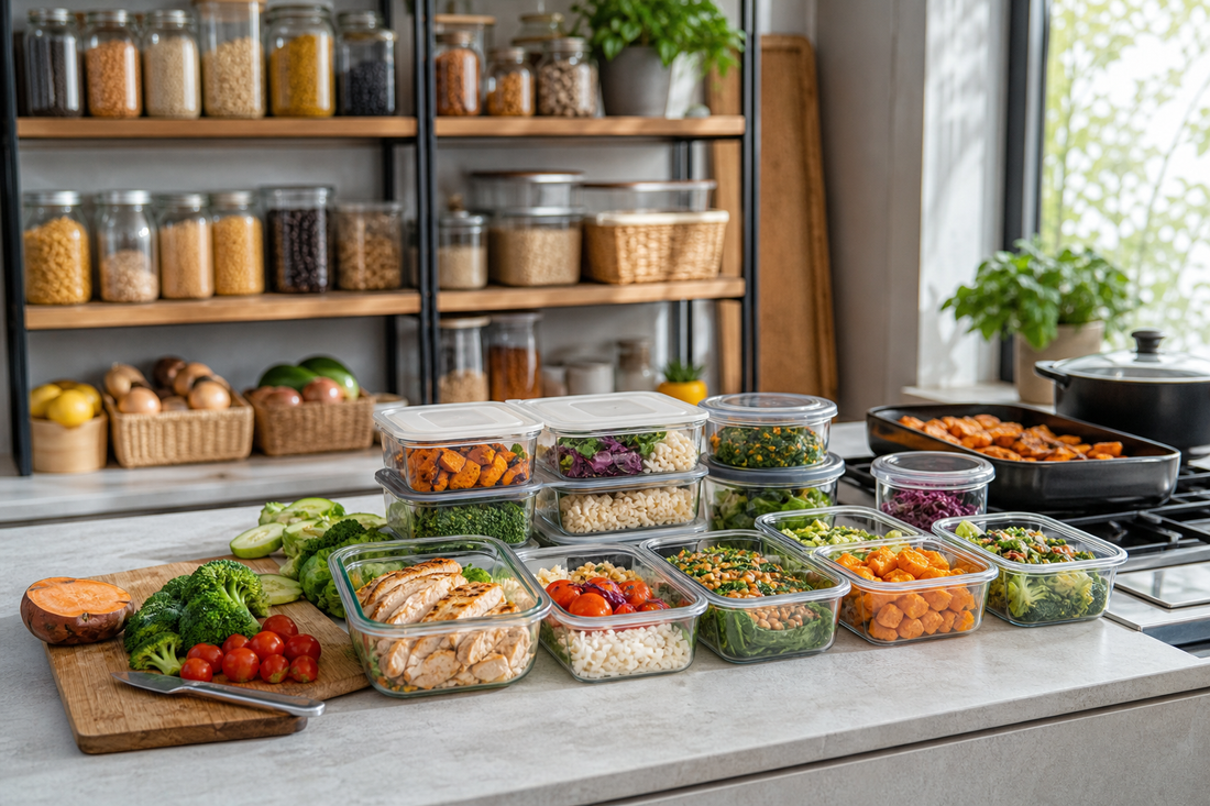 Unbranded orderly inspection setup featuring practical meal-preparation efficiency