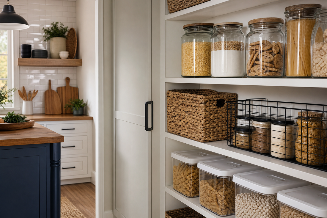 Unbranded close editorial detail featuring practical storage systems