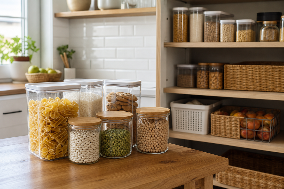 Unbranded repeatable routine scene featuring practical food storage