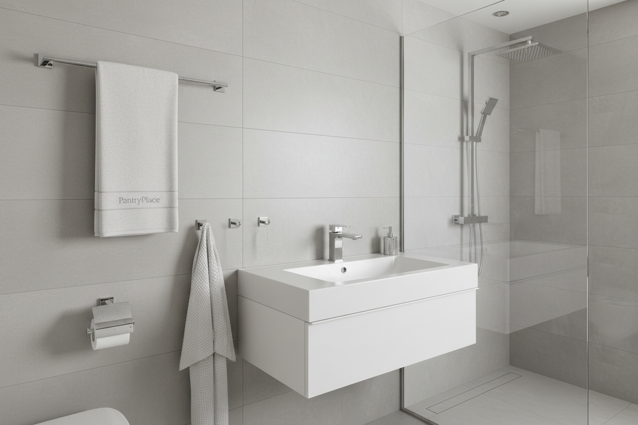 Bathroom hardware and fixtures - towel bars, hooks, and accessories