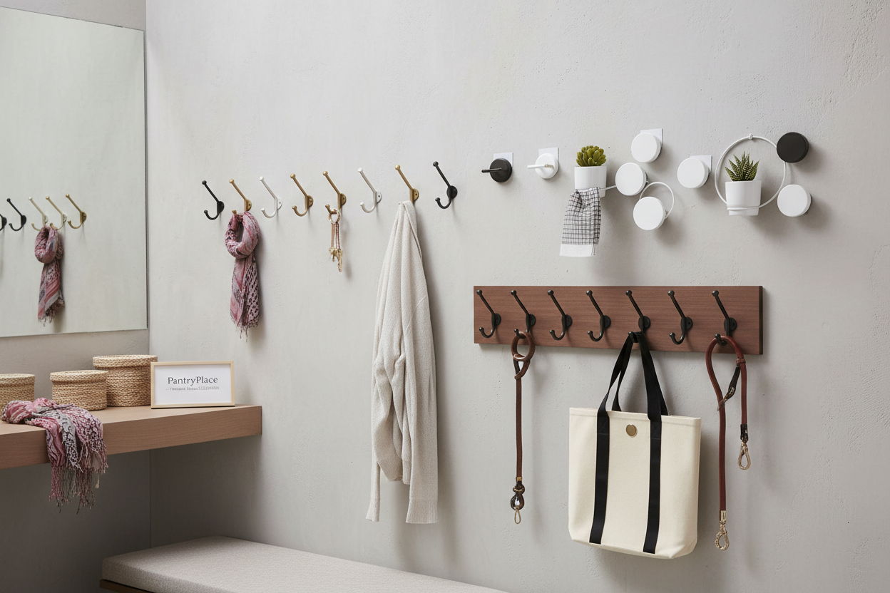 Wall hooks and adhesive hooks - modern organization solutions