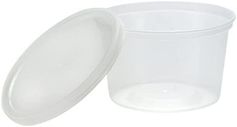 Nicole Home Collection 16oz - 240ct, Food Storage Containers With Lids, Leak-proof, Microwave-Safe, Freezer-Safe, Stackable Deli Containers, BPA Free - Image 5