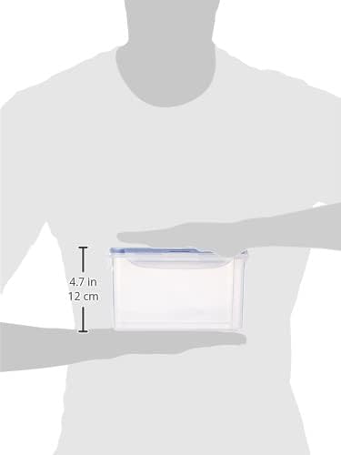 LOCK & LOCK Easy Essentials Food Lids/Pantry Storage/Airtight Containers, BPA Free, Rectangle - 8 Cup - for Cookies, Clear(Pack of 2) - Image 8