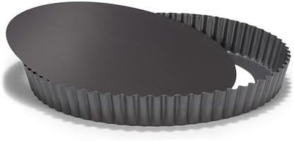 Patisse Round Quiche Pan with Removable Bottom 11-3/4" (30 cm) in Diameter, Non-stick, Charcoal Gray Color, Profi Series, 11.75" - Image 3