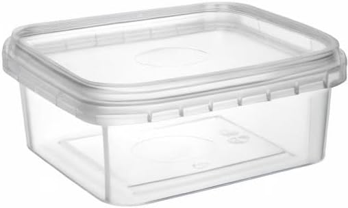 8 oz 20 Pack Square Clear Deli Containers with Lids Disposable BPA Free Square Plastic Food Storage Containers with Lids Airtight for Meal Prep Take Out Kitchen - Image 9