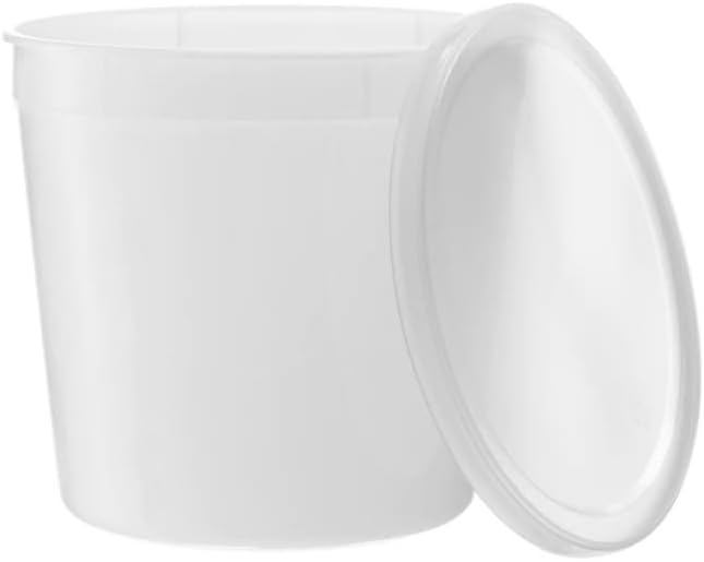 Deli Containers with Lids 86oz. Leakproof 40 Sets BPA-Free Plastic Food Storage Cups Clear Airtight Takeout Container Heavy-Duty, Microwaveable Freezer Safe Disposable/Reusable, BS2102 - Image 3