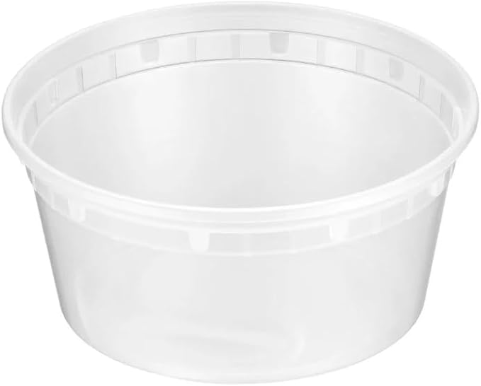 [12oz-32 Sets Plastic Deli Containers with Lids - BPA Free Clear Soup Containers with Airtight Lids, Leak Resistant Food Storage for Meal Prep, Stackable/Microwave/Dishwasher/Freezer Safe - Image 9