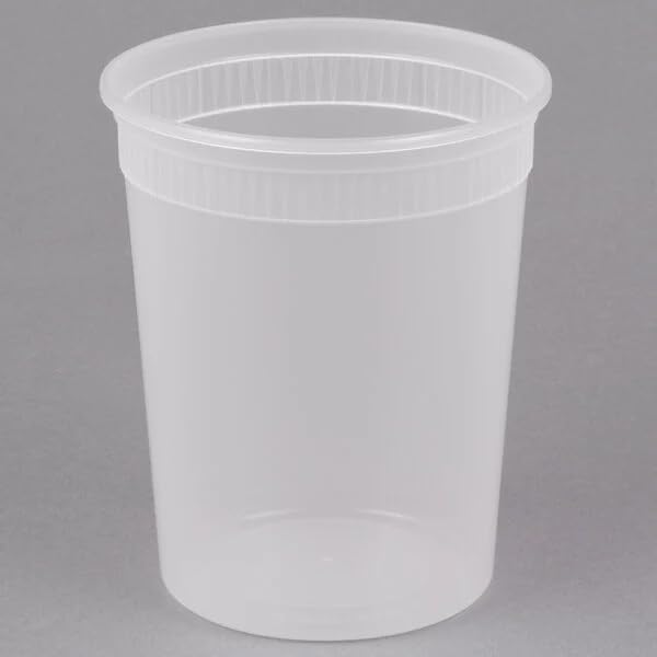 Premium 32 oz Deli Containers with Lids – Leakproof, Airtight, BPA-Free Food Storage | Stackable Meal Prep & Takeout Soup Containers | Microwave, Freezer, Dishwasher Safe (24) - Image 2