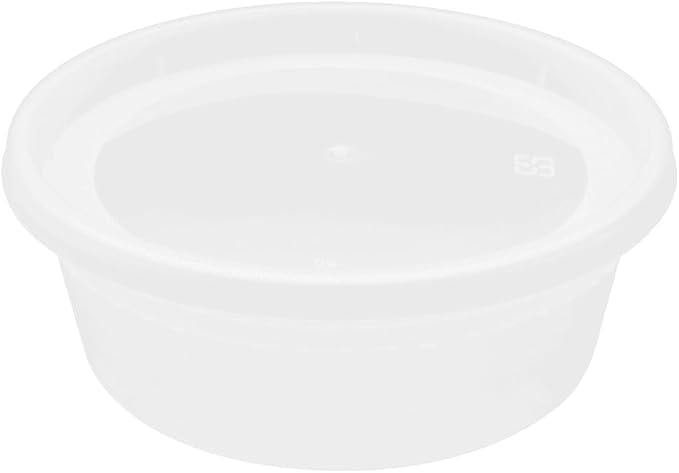 Karat [8oz - 240 ct] Clear PP Injection Molded Round Deli Containers with Lids (FP-IMDC8-PP) - Image 6