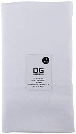 100% Cotton Flour Sack Towels – 50 Pack, 27x27 Inches, White, Lint-Free, Pre-Washed, Hemmed Edges – Reusable Kitchen Towels for Cleaning, Embroidery, Printing & Crafts - White - Image 7