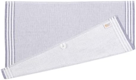 MÜkitchen Premium Kitchen Towels, 20x30 inches, 100% Cotton, Set of 4 (Ink Blue) - Image 6