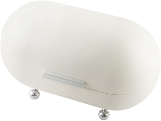 IMIKEYA Metal Bread Box Bin, 34x20cm Multi-purpose Sundries Storage Container Bread Holder Dessert Saver Dispenser for Kitchen Countertop Pastry Kitchen Pantry Organizer by IMIKEYA