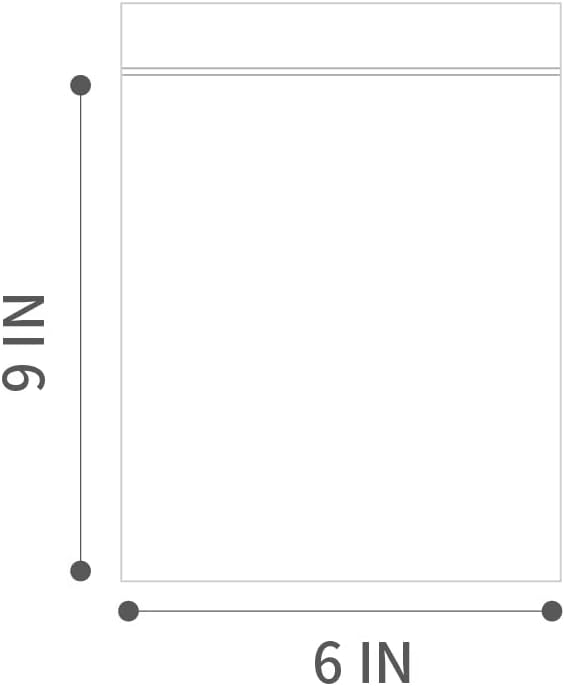 6" X 9" (100 Bags) 2 Mil Clear Reclosable Zip Plastic Poly Bags with Resealable Lock Seal Zipper