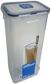 LocknLock Easy Essentials Pantry Airtight Rectangular Tall Food Storage Container, Pasta Box 68-oz/ 8.5-cup (Pack of 2) - Image 2