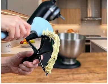 Silicone Spatula ONE Mixer Beater Scraper and Spatula, Glacier Blue - Image 4