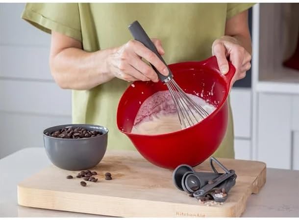KitchenAid 5pc Measuring Spoon Set - Charcoal Grey | Compact, nestable design saves storage space; ideal for precise ingredient portioning in busy commercial kitchens. - Image 3