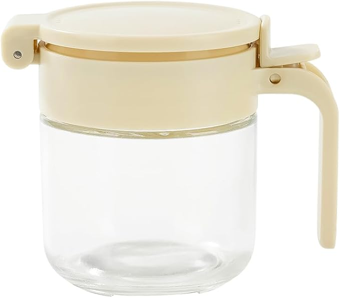 9 PCS Kitchen oil dispensers Spice Jars And Food Conainers Set, Clear Glass With Food Degree Plastic, 17 oz Cooking oil dispener, 8.8 oz Condiment Spice Jars, 8.4 oz Sealing Oats Containers - Image 3