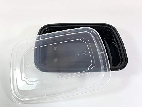 50 sets Rectangle 28oz Meal Prep Containers with lids Microwavable Food Container Plastic BPA Free Rectangle - Image 4