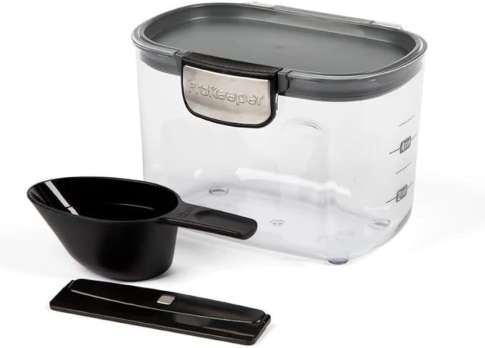 Progressive International ProKeeper+ Clear Plastic Airtight Food Baker's Kitchen Storage Organization Container Canister Set with Magnetic Accessories, 2- Piece Set (Specialty Flour 1.5-Quart) - Image 5