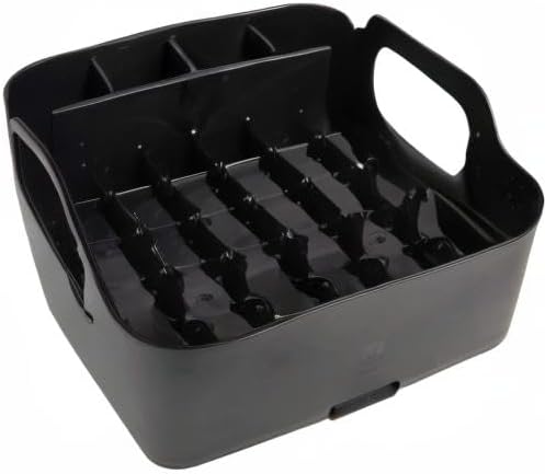 Umbra Tub Dish Drying Rack – Lightweight Self-Draining Dish Rack for Kitchen Sink and Counter at Home, RV or Motorhome, Smoke, Black (330590-582) - Image 7