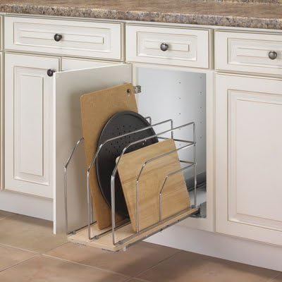 Knape & Vogt KV Slide Out Tray Divider 3 divider unit frosted nickel dividers - Image 2