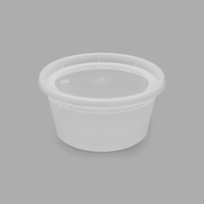 Karat [12oz - 240 ct] Clear PP Injection Molded Round Deli Containers with Lids (FP-IMDC12-PP) - Image 8