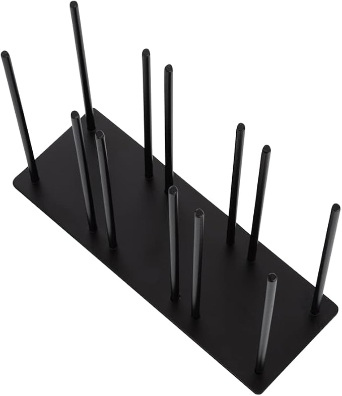RW Base Black Iron Horizontal Portion Cup / Lid Organizer - 3 Section - 8 1/4" x 3" x 6" - 1 count box - Image 13