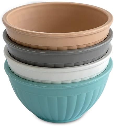 Nordic Ware Mini Prep and Serve Mixing Bowls Set, 4-Piece, Earth-Tones by NordicWare
