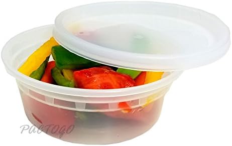8 oz. Heavy Duty Round Deli Food Soup Plastic Container w/Lid 100% BPA Free (Pack of 96 Sets) - Image 7