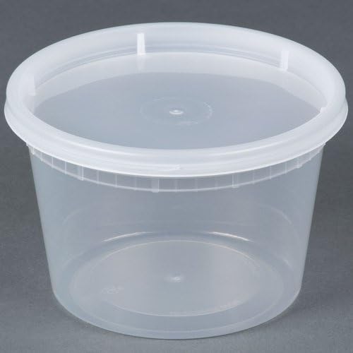 Deli Food Storage Containers with Lids, 16 Ounce, 96 Count by Unknown