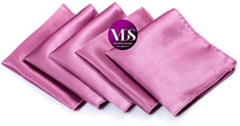 VDS - 150 Pieces | Satin Napkins 20 x 20 Inch Square | Kitchen & Dinner Table Napkins Cloths Handkerchief for Restaurant Bistro Wedding Christmas Birthday Party Dinner Decoration (Dusty Pink) - Image 2