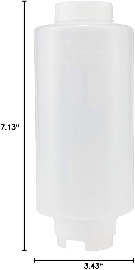 Creative Mark Cylo FIFO Squeeze Bottle -Empty - 12 Pack - 32 oz. Inverted Squeeze Bottle with Air-Tight Non-Drip Silicone Valve; Acrylic Paint, Sauce & Condiment Bottles for Painters and Food Industry - Image 8