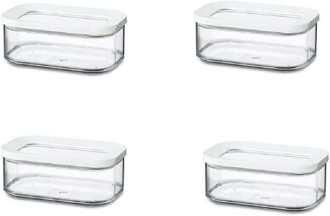 MEPAL Modula Storage Containers 425 ml White Storage Container Food Storage Container Ideal for Storing Dry Food by MEPAL