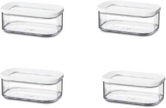 MEPAL Modula Storage Containers 425 ml White Storage Container Food Storage Container Ideal for Storing Dry Food by MEPAL