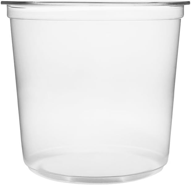 Karat [24oz - 500 ct] Clear PP Plastic Round Deli Food Container for Hot and Cold Food, BPA-Free (FP-DC24-PP) by Karat