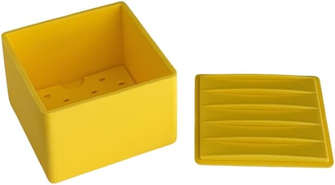 Cheese Vault for Soft Cheese - Reusable Artisan Cheese Storage Container for Fridge - Food Grade Silicone Cheese Container 5x5x3.5” - Easy to Clean Cheese Keeper for Refrigerator – Butter - Image 4